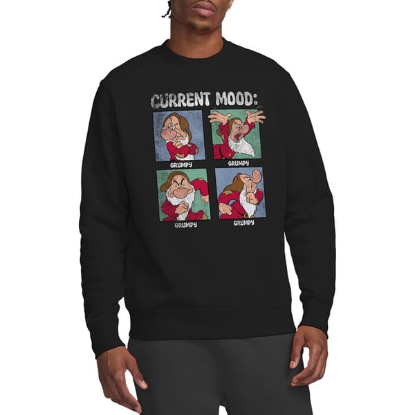 Snow White And The Seven Dwarfs Unisex Adult Current Mood Grumpy Dad Fathers Day Sweatshirt