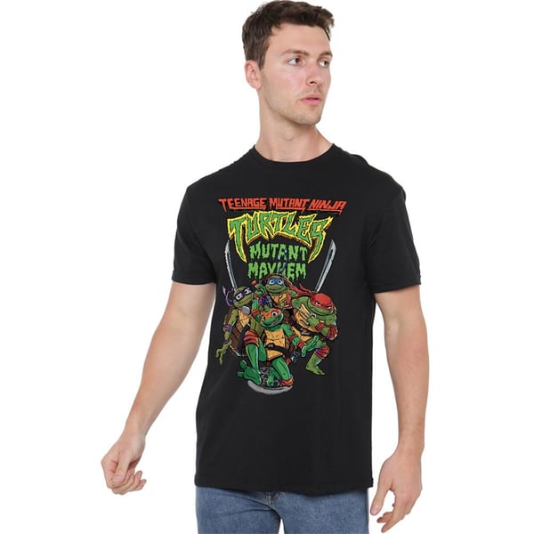 TMNT Unisex Aikuisten Mutant Mayhem -ryhmä T-paita
