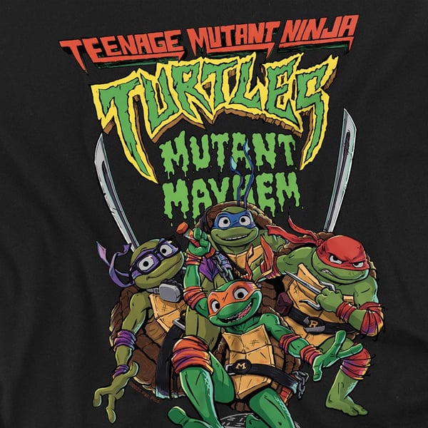 TMNT Unisex Aikuisten Mutant Mayhem -ryhmä T-paita