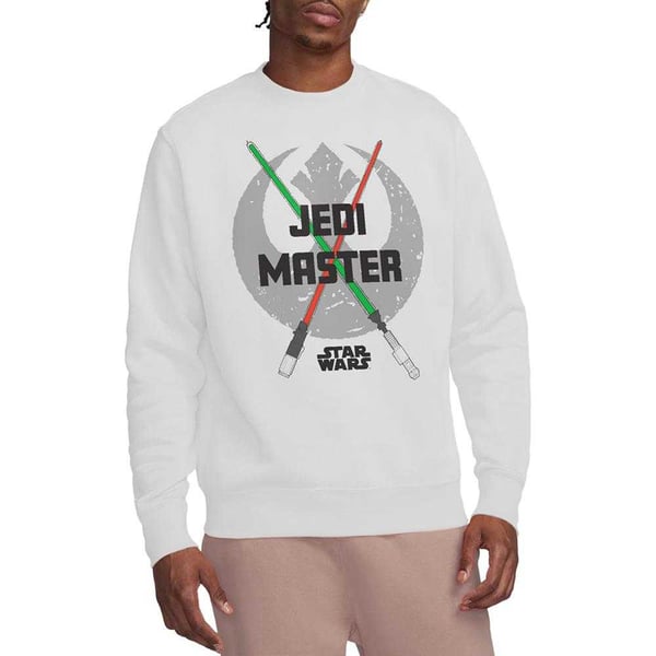 Star Wars Unisex Adult Jedi Master Dad Lightsaber Sweatshirt