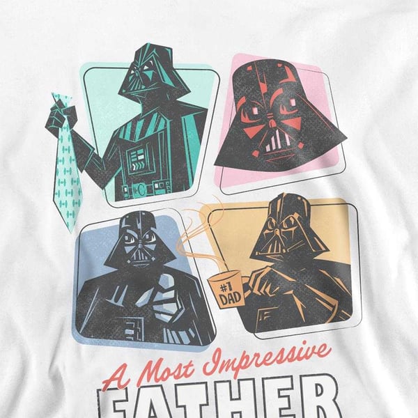 Star Wars Unisex A Most Impressive Father -collegepaita