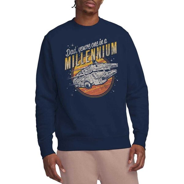 Star Wars Unisex Adult Dad One In A Millennium Vintage Sweatshirt