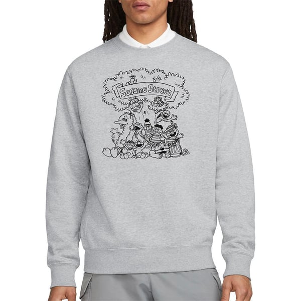Sesame Street Unisex Adult Simple Street Characters Sweatshirt