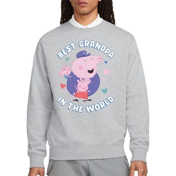 Peppa Pig Unisex Adult Best Grandpa In The World Sweatshirt