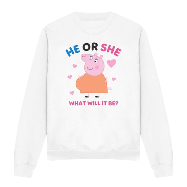 Peppa Pig Womens/Ladies He Or She Mummy Pig Sweatshirt