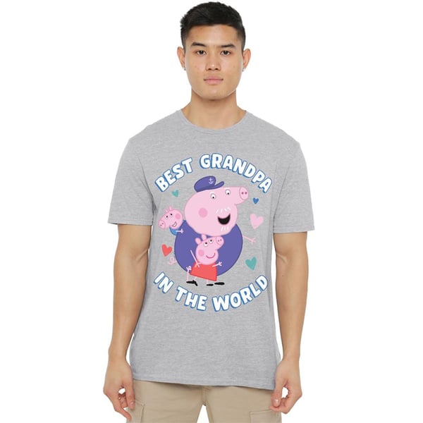 Peppa Pig Unisex Aikuisten Maailman Paras Isoisä T-paita