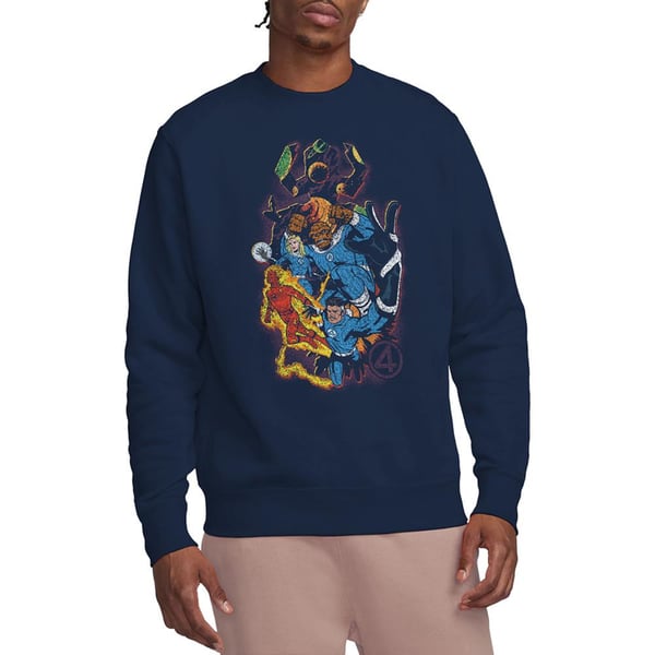 Fantastic Four Unisex Adult Cosmic Heroes & Villains Sweatshirt