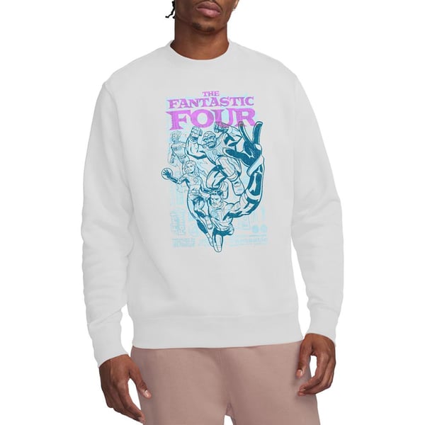 Fantastic Four Unisex Adult Lineart Heroic First Family Sweatshirt