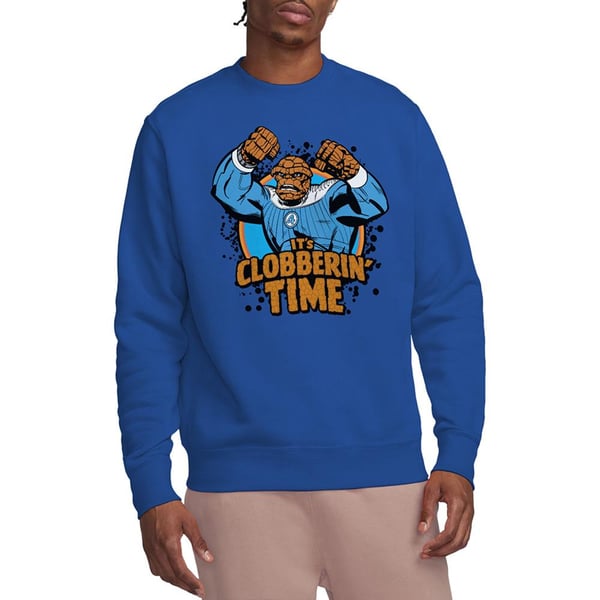 Fantastic Four Unisex Adult Clobberin´ Time Thing Sweatshirt