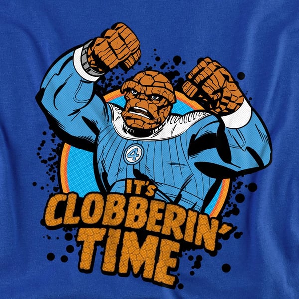 Fantastic Four Unisex Adult Clobberin´ Time Thing Sweatshirt