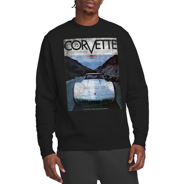 Chevrolet Unisex Adult Corvette 75 Poster Sweatshirt