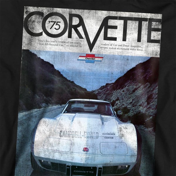 Chevrolet Unisex Adult Corvette 75 Poster Sweatshirt