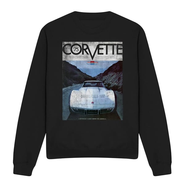 Chevrolet Unisex Adult Corvette 75 Poster Sweatshirt