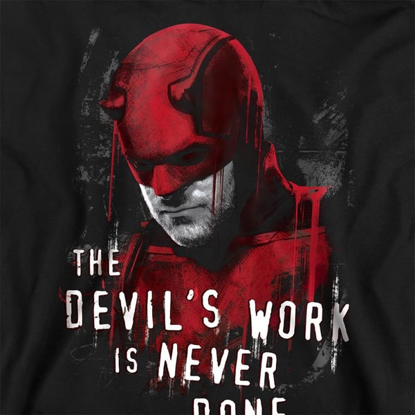 Daredevil Unisex Adult Born Again The Devil´s Work Is Never Done Sweatshirt
