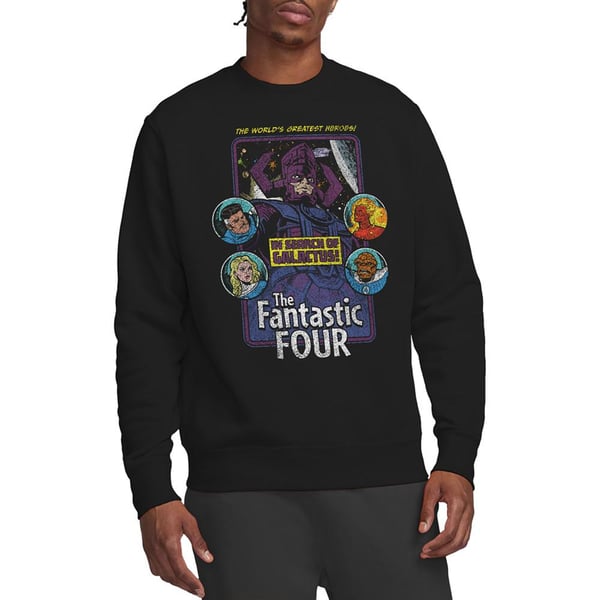 Fantastic Four Unisex Aikuisten Etsimässä Galactusta -collegepaita
