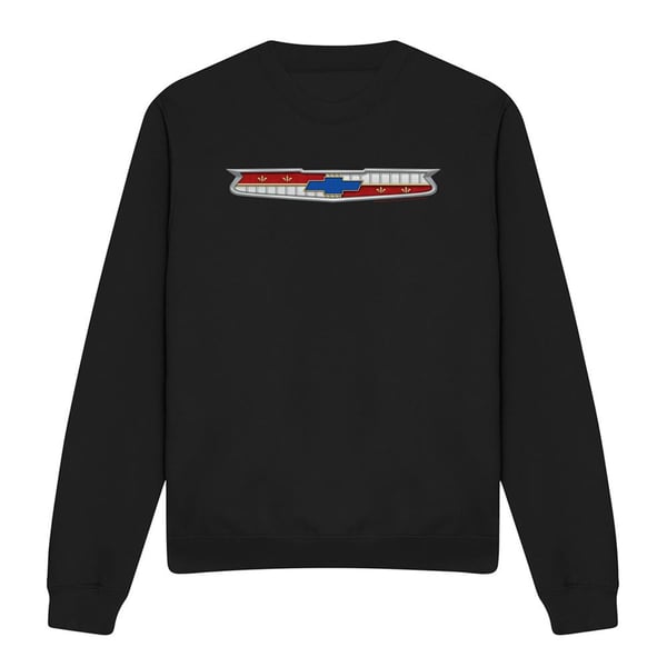 Chevrolet Unisex Adult 56 Bel Air Emblem Sweatshirt