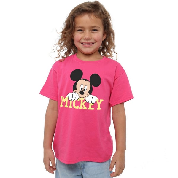 Mickey Mouse Girls Cute Face T-Shirt
