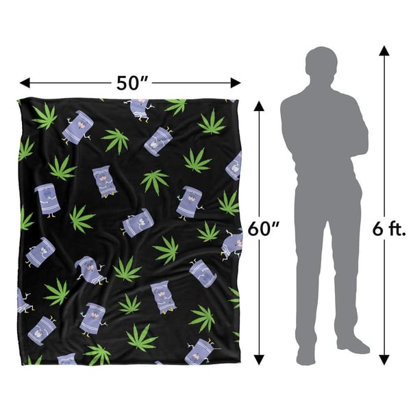 South Park Silkeslen Mönstrad Towelie Supersoft Filt