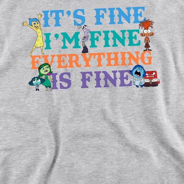 Inside Out 2 Womens/Ladies Its Fine I´m Fine Joy Sweatshirt