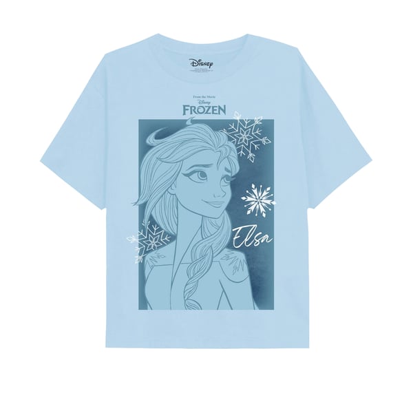 Frozen tyttöjen Elsa-lumihiutale T-paita
