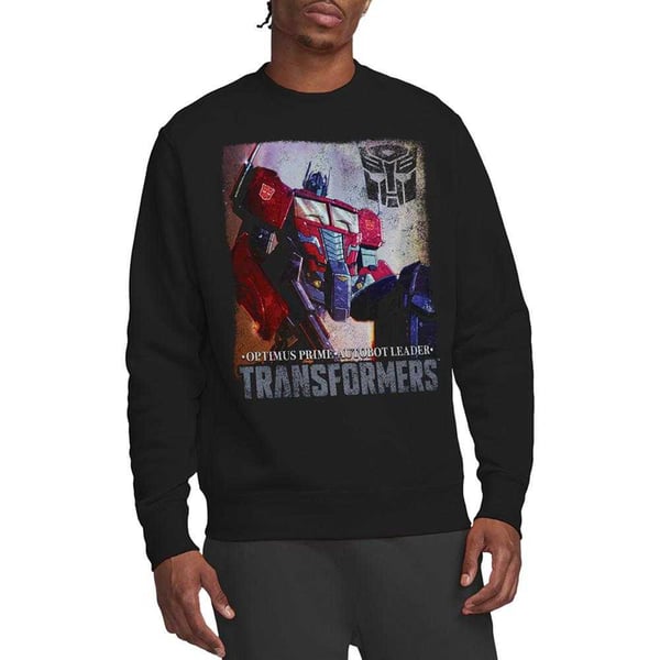 Transformers Unisex Adult Generations Optimus Prime Comic Cover Sweatshirt