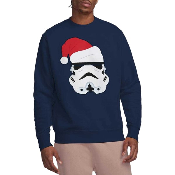 Star Wars Unisex Adult Stormtrooper Santa Hat Christmas Sweatshirt