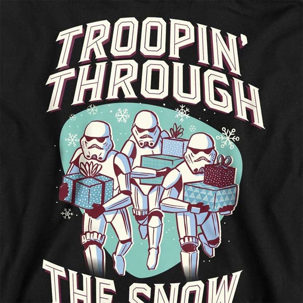 Star Wars Unisex Adult Troopin´ Through The Snow Sweatshirt