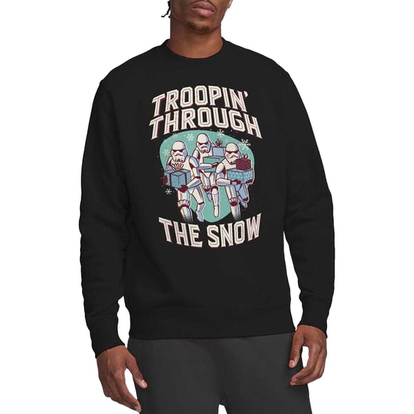 Star Wars Unisex Adult Troopin´ Through The Snow Sweatshirt