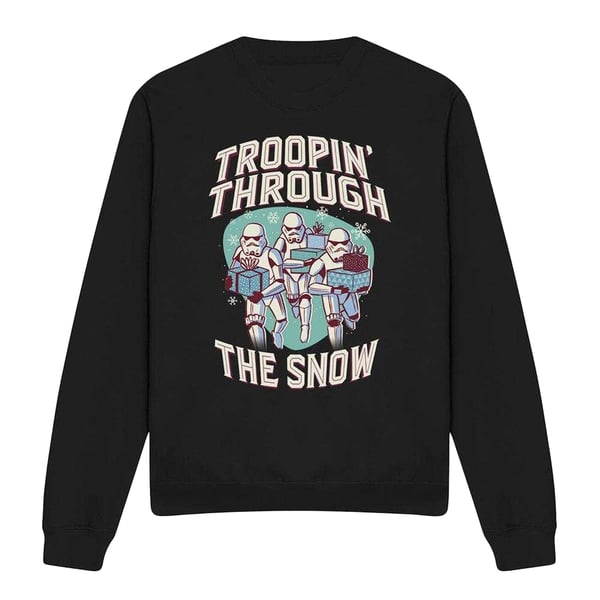 Star Wars Unisex Adult Troopin´ Through The Snow Sweatshirt