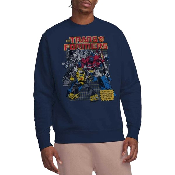 Transformers Unisex Adult World Roll Out Sweatshirt