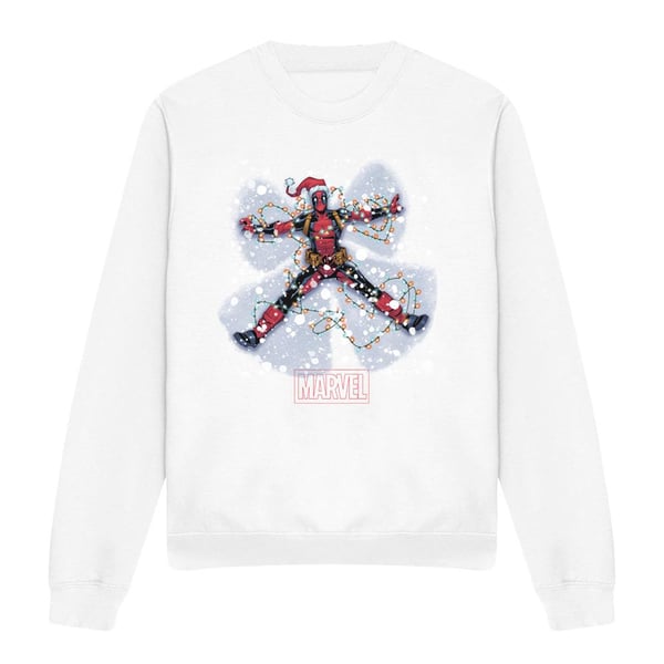 Deadpool Unisex Adult Deadpool Snow Angels Christmas Sweatshirt Deadpool Unisex Adult Deadpool Snow Angels Christmas Sweatshirt