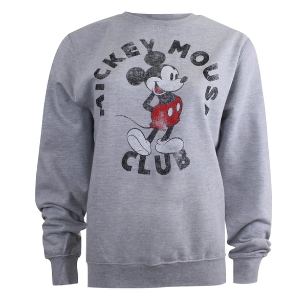 Disney Womens/Ladies Mickey Mouse Club Crew Neck Sweatshirt