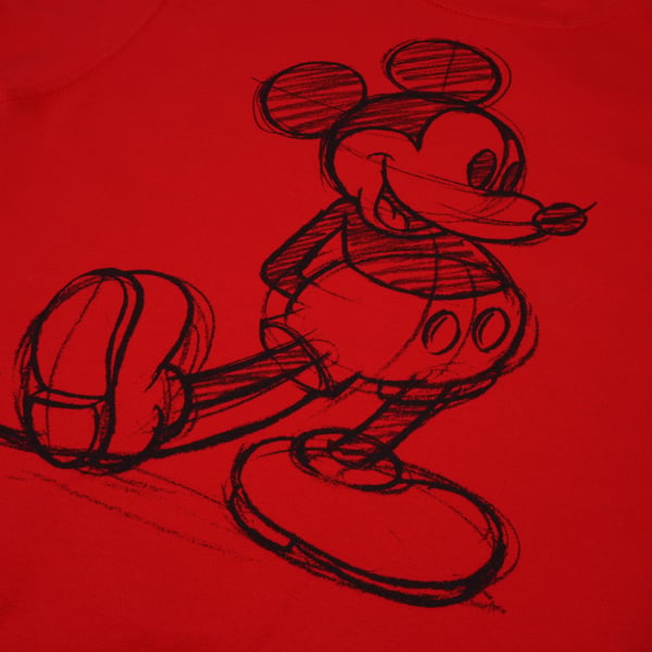 Disney Womens/Ladies Mickey Mouse Sketch Crew Neck Sweatshirt