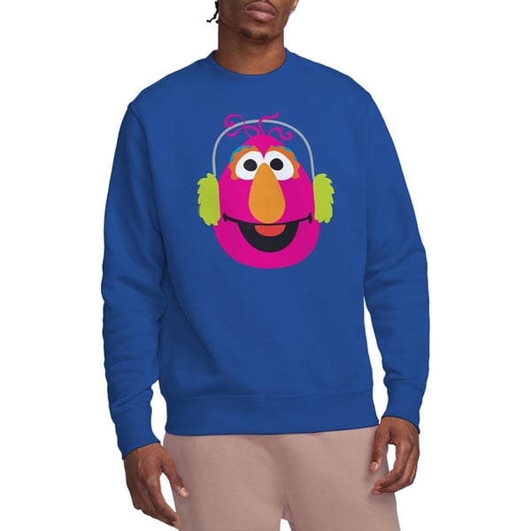 Sesame Street Unisex Adult Telly Monster Nutcracker Christmas Sweatshirt