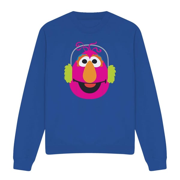 Sesame Street Unisex Adult Telly Monster Nutcracker Christmas Sweatshirt