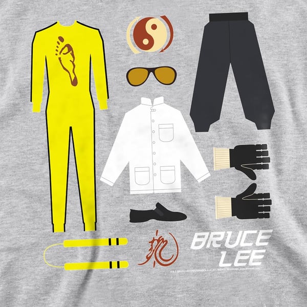 Bruce Lee Unisex Adult Lee Gift Set Heather Sweatshirt
