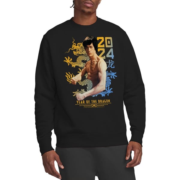 Bruce Lee Unisex Adult Year Of The Dragon Two Tone Sweatshirt
