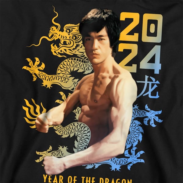 Bruce Lee Unisex Adult Year Of The Dragon Two Tone Sweatshirt