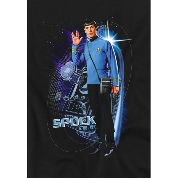 Star Trek Unisex Adult Spock Galactic T-Shirt