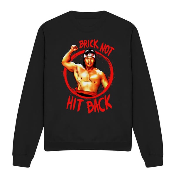 Bloodsport Unisex Adult Brick Not Hit Back Sweatshirt