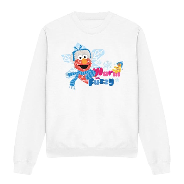 Sesam Streat Unisex Varm Och Luddig Jul Elmo Tröja För Vuxna
