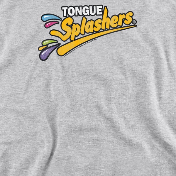 Dubble Bubble Unisex Adult Tongue Splashers Logo Heather Sweatshirt