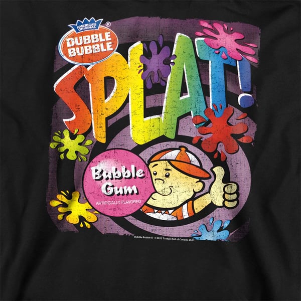 Dubble Bubble Unisex Adult Splat Gum Sweatshirt