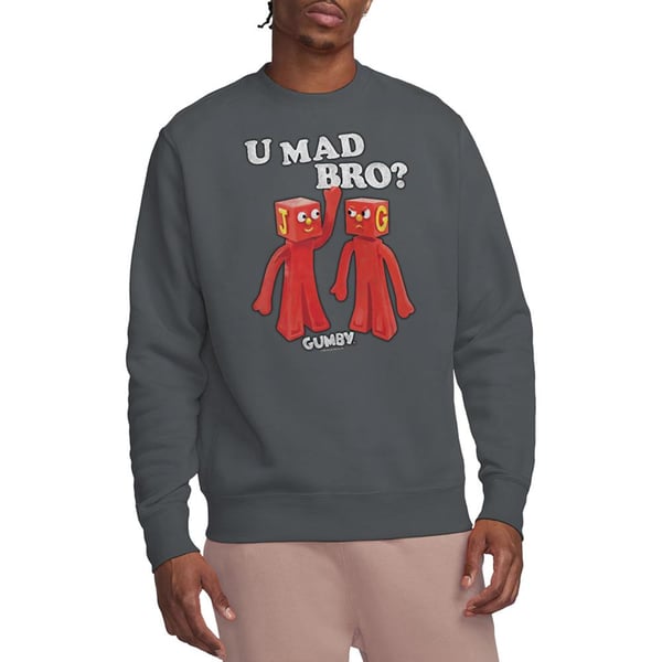 Gumby Unisex Adult U Mad Bro Sweatshirt