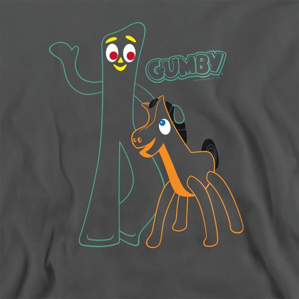 Gumby Unisex Adult Outline Sweatshirt