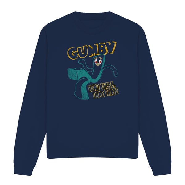 Gumby Unisex Adult Bend There Sweatshirt