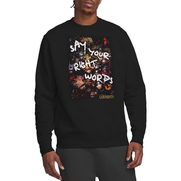 Labyrinth Unisex Adult Right Words Sweatshirt