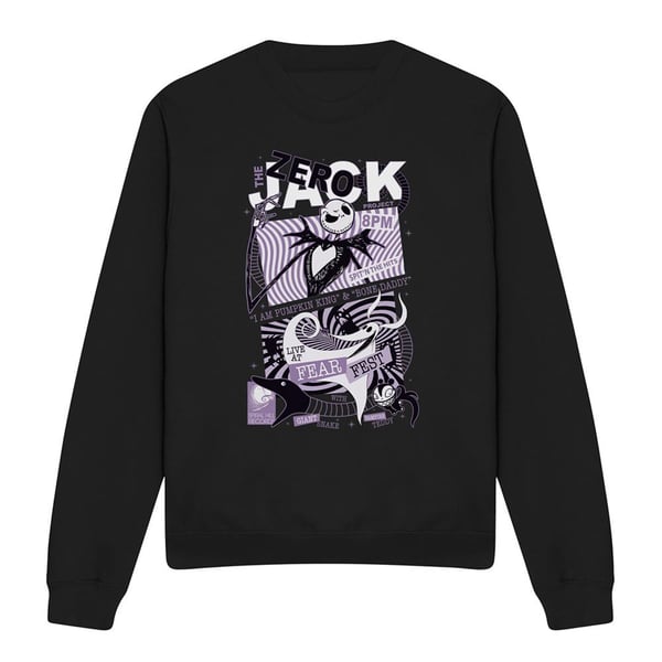 The Nightmare Before Christmas Unisex Adult Pumpkin King Fear Fest Sweatshirt