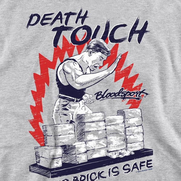 Bloodsport Unisex Adult Death Touch Heather Sweatshirt