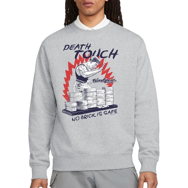 Bloodsport Unisex Adult Death Touch Heather Sweatshirt
